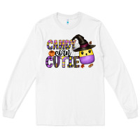 White Candy Corn Cutie Long Sleeve Tee - CowhideDigitalArt