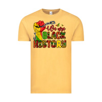 Vintage Mustard we are black history Vintage Tee - Zillion Design Studio