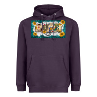 Plum western love nurse license plate template Heavyweight Hoodie - BarkalooDesign