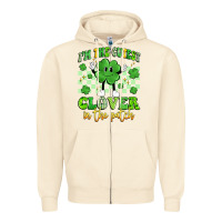 Sandshell i'm the cutest clover in the patch artiststas Zipper Hoodie - Artiststas