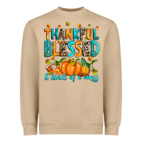 Mushroom Thankful blessed and kind of a mess Heavyweight Sweatshirt - RanaPortraitStore