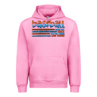 Fuchsia Pink vintage baseball Urban Hoodie - Artiststas