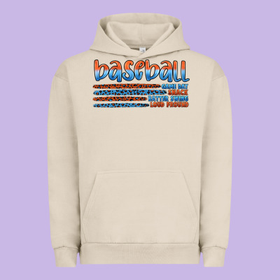 Vintage Baseball Urban Hoodie Designed By Artiststas