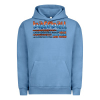 Pigment Pebble Blue vintage baseball Urban Hoodie - Artiststas