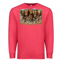 Cardinal 3 red angus bulls Premium Sweatshirt - LillyAllenDesigns