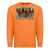 Carrot 3 red angus bulls Premium Sweatshirt - LillyAllenDesigns