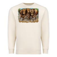 Sandshell 3 red angus bulls Premium Sweatshirt - LillyAllenDesigns