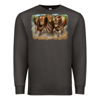 Smoke 3 red angus bulls Premium Sweatshirt - LillyAllenDesigns
