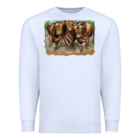 White 3 red angus bulls Premium Sweatshirt - LillyAllenDesigns
