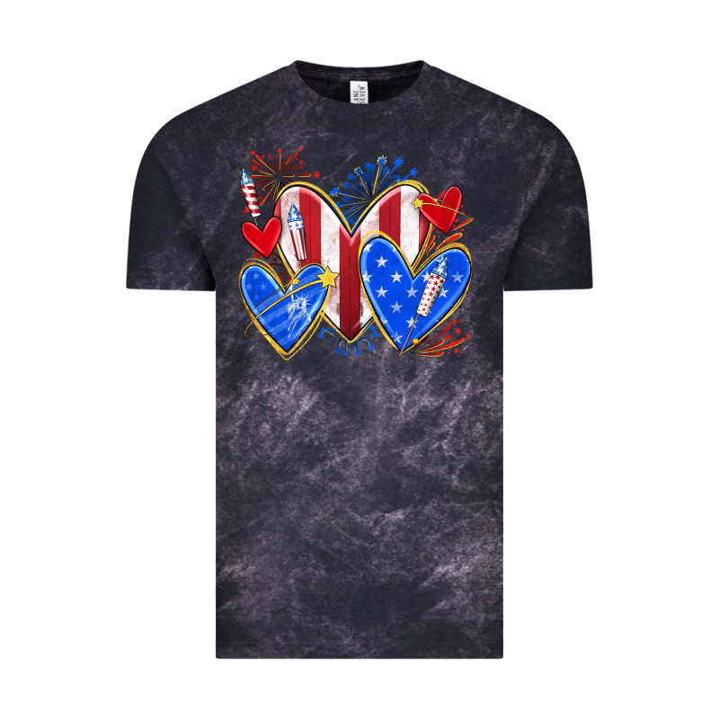 4th Of July Hearts Vintage Tee by texasbilliewilder | Teevron