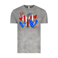Cloud Rock 4th of july hearts Vintage Tee - texasbilliewilder