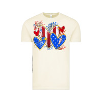 Vintage Arctic 4th of july hearts Vintage Tee - texasbilliewilder
