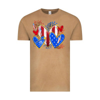 Vintage Camel 4th of july hearts Vintage Tee - texasbilliewilder