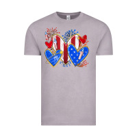 Vintage Zinc 4th of july hearts Vintage Tee - texasbilliewilder