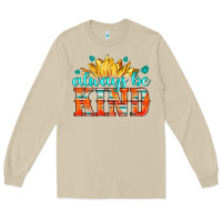 Mushroom always be kind Long Sleeve Tee - HRA Design Shop