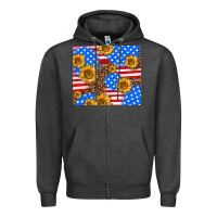 Charcoal Heather basic sunflower and leopard Zipper Hoodie - AdoDesignShop