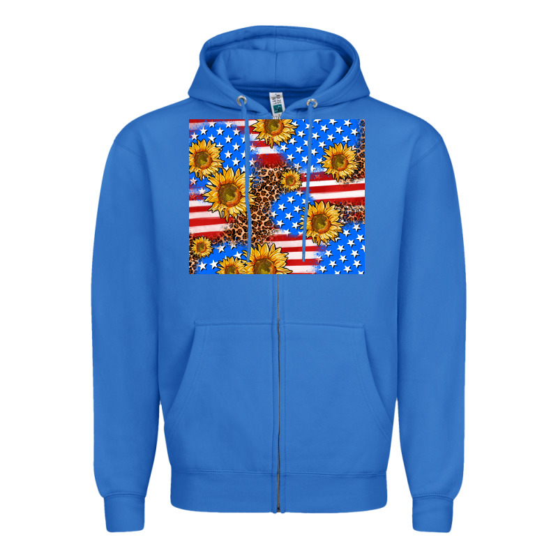 Basic Sunflower And Leopard Zipper Hoodie by AdoDesignShop | Teevron