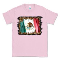 Bubblegum Pink distressed mexico flag Classic Tee - BarkalooDesign