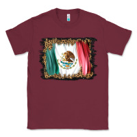 Burgundy distressed mexico flag Classic Tee - BarkalooDesign
