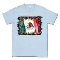 Dusty Blue distressed mexico flag Classic Tee - BarkalooDesign