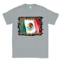 Heather Grey distressed mexico flag Classic Tee - BarkalooDesign