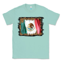 Seafoam distressed mexico flag Classic Tee - BarkalooDesign