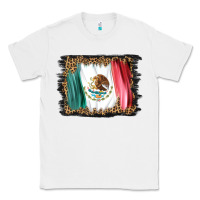 White distressed mexico flag Classic Tee - BarkalooDesign