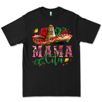 Black mama cita with sombrero hat and roses Premium Tee - Artiststas