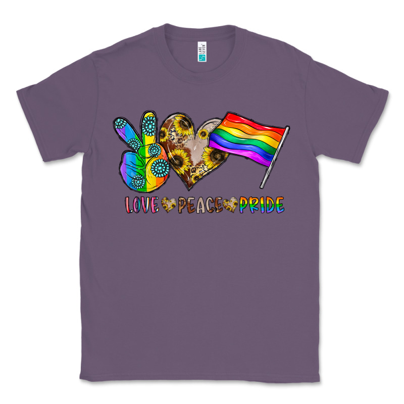 Peace Love Pride Classic Tee by CowhideDigitalArt | Teevron