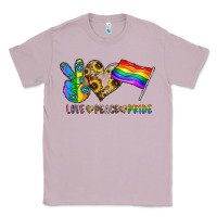Lilac peace love pride Classic Tee - CowhideDigitalArt
