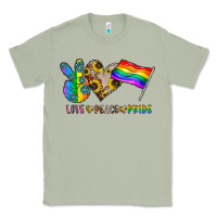 Matcha peace love pride Classic Tee - CowhideDigitalArt