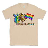 Mushroom peace love pride Classic Tee - CowhideDigitalArt