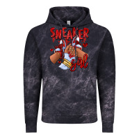 Cloud Black red sneaker girl afro woman Vintage Hoodie - RanaPortraitStore