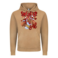 Vintage Camel red sneaker girl afro woman Vintage Hoodie - RanaPortraitStore