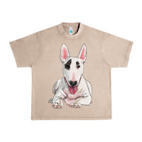 French Oak bull terrier Urban Heavy Tee - RanaPortraitStore
