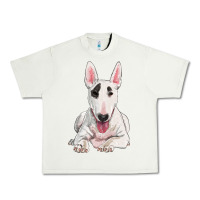Pistachio bull terrier Urban Heavy Tee - RanaPortraitStore