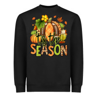 Black Tis' the season Fall American Football Heavyweight Sweatshirt - RanaPortraitStore