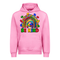 Fuchsia Pink autism awareness rainbow Urban Hoodie - Artiststas