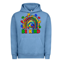 Pigment Pebble Blue autism awareness rainbow Urban Hoodie - Artiststas