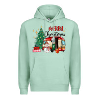 Seafoam merry christmas camper Premium Hoodie - MaliasSmallBusiness