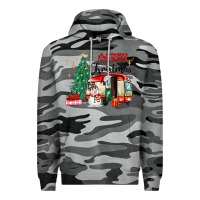 Slate Camo merry christmas camper Premium Hoodie - MaliasSmallBusiness