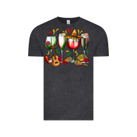 Mexico Wine Glasses Vintage Tee | Teevron