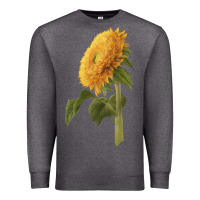Charcoal Heather teddy bear sunflower Premium Sweatshirt - LillyAllenDesigns