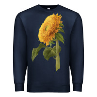 Navy teddy bear sunflower Premium Sweatshirt - LillyAllenDesigns