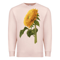 Pale Pink teddy bear sunflower Premium Sweatshirt - LillyAllenDesigns
