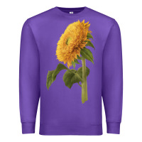 Purple teddy bear sunflower Premium Sweatshirt - LillyAllenDesigns
