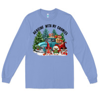 Colony Blue hanging with my gnomies Long Sleeve Tee - FaDigitalArtStudio