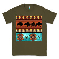 Army Green native american aztec seamless pattern 2 Classic Tee - BundleAndBundleShop
