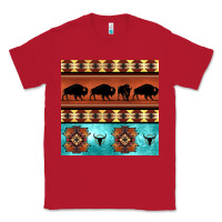 Red native american aztec seamless pattern 2 Classic Tee - BundleAndBundleShop