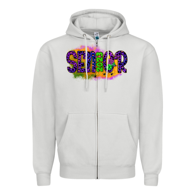 Senior 2023 Halloween Zipper Hoodie by JahusDesignShop | Teevron